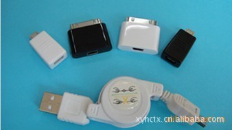 【USBAM-MICRO5P伸缩线及IPHONE30P转MICRO5P母头转接头】价格,厂家,图片,其他电脑周边产品,深圳市湘元鸿科技-